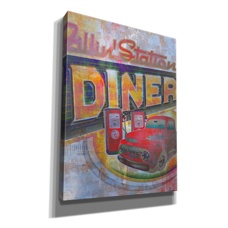 " Fillin Station " by Greg Simanson, 16" H x 12" W x 0.75" D