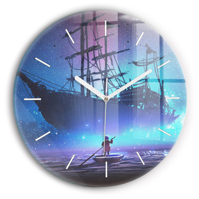 Glass Wall Clock