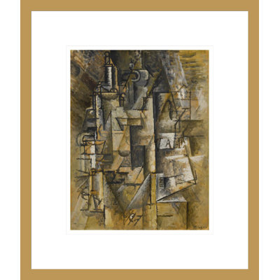 «Bottles and Glasses» par Pablo Picasso, impression giclée encadrée