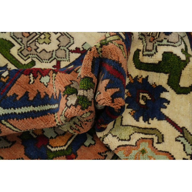 Tapis transitionnel en laine Oushak