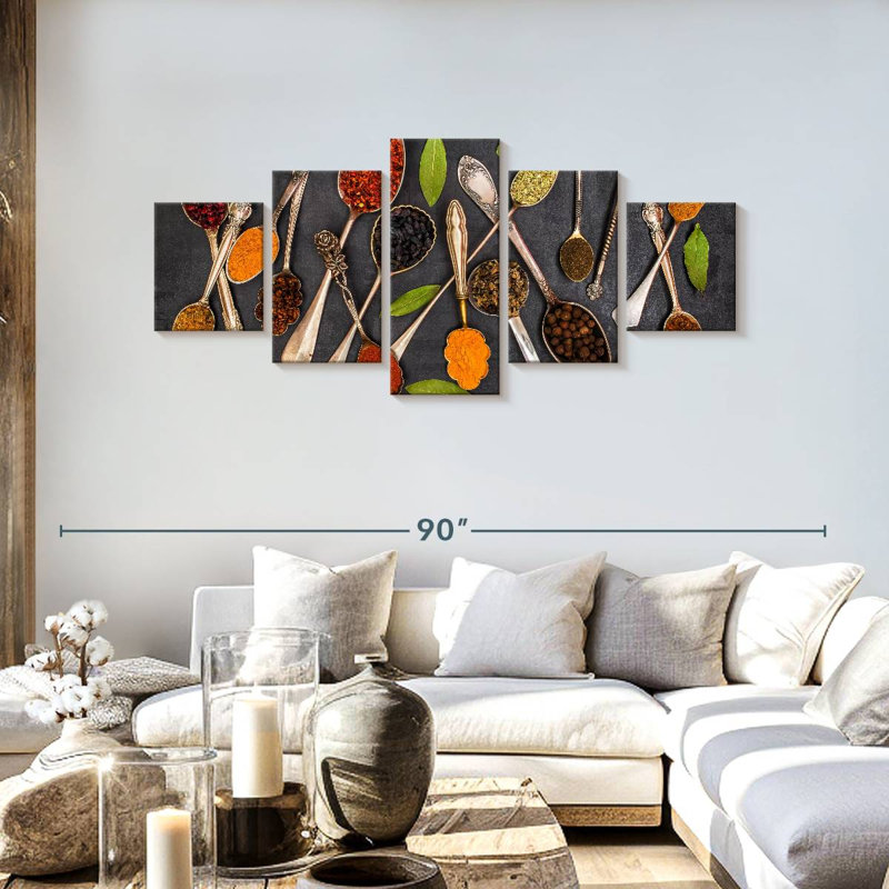 Essential Spices, 30" H x 68" W