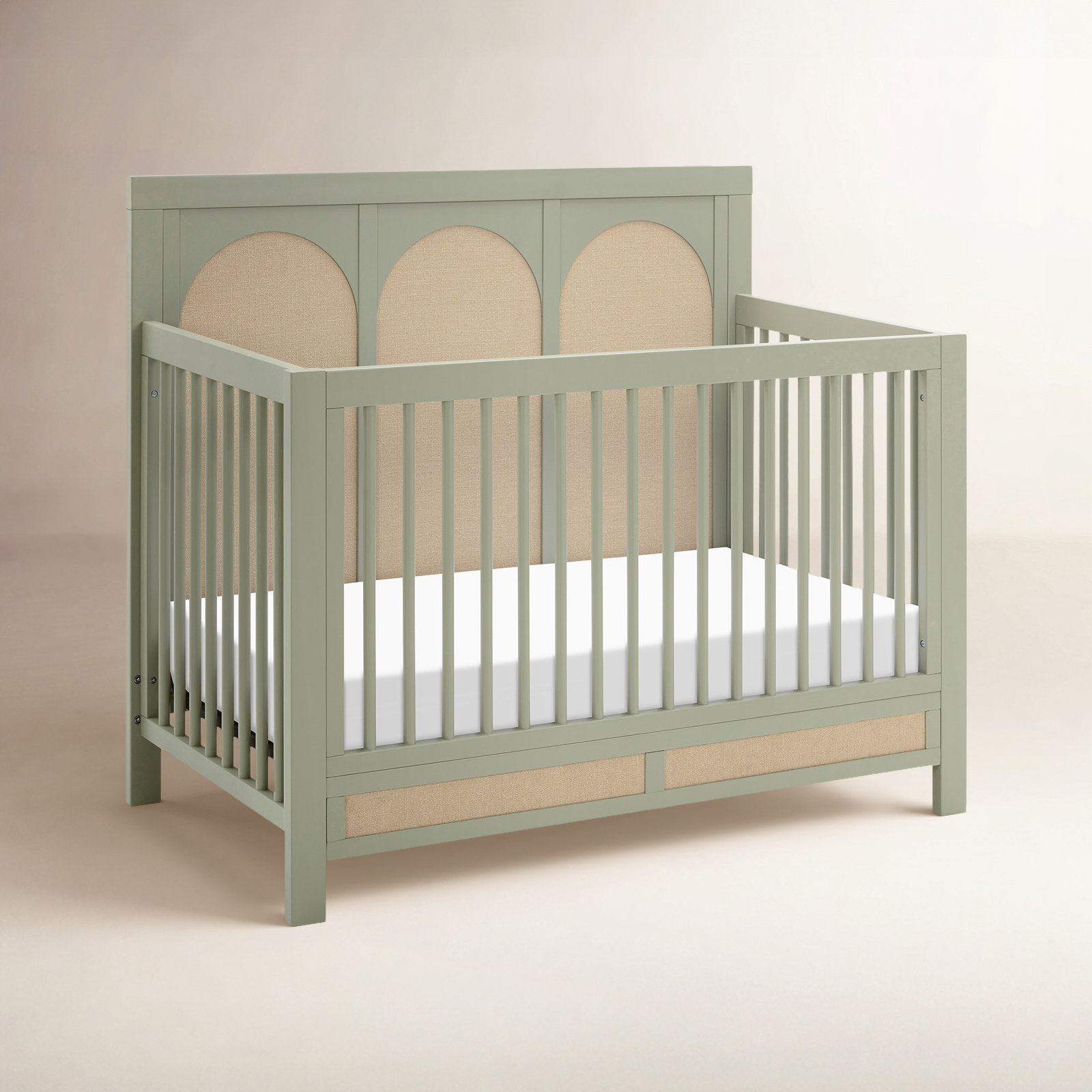 Eloise 4-in-1 Convertible Crib, French Sage/Performance Sand Eco-Weave