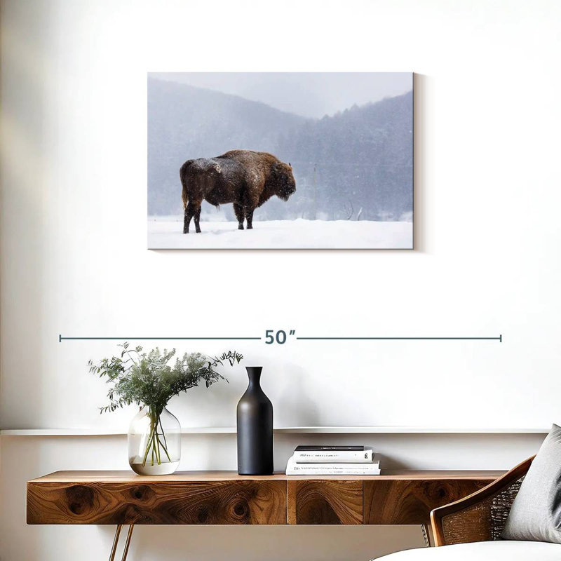 Brampt Romanian Bison, 20" H x 30" W