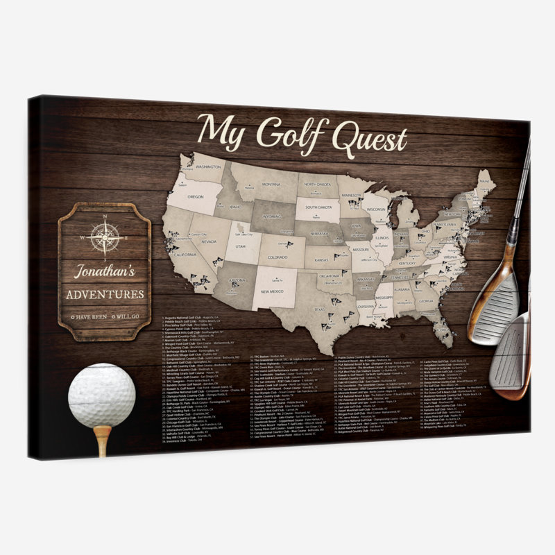 Épingle de golf personnalisée Hobby Amandalyn III, H 16 po x l 24 po, Oui