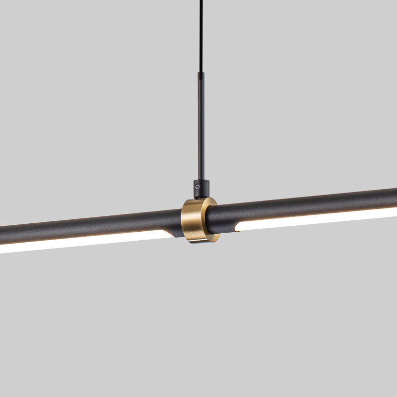 Ailah 3 - Light LED Kitchen Island Pendant, Matte Black