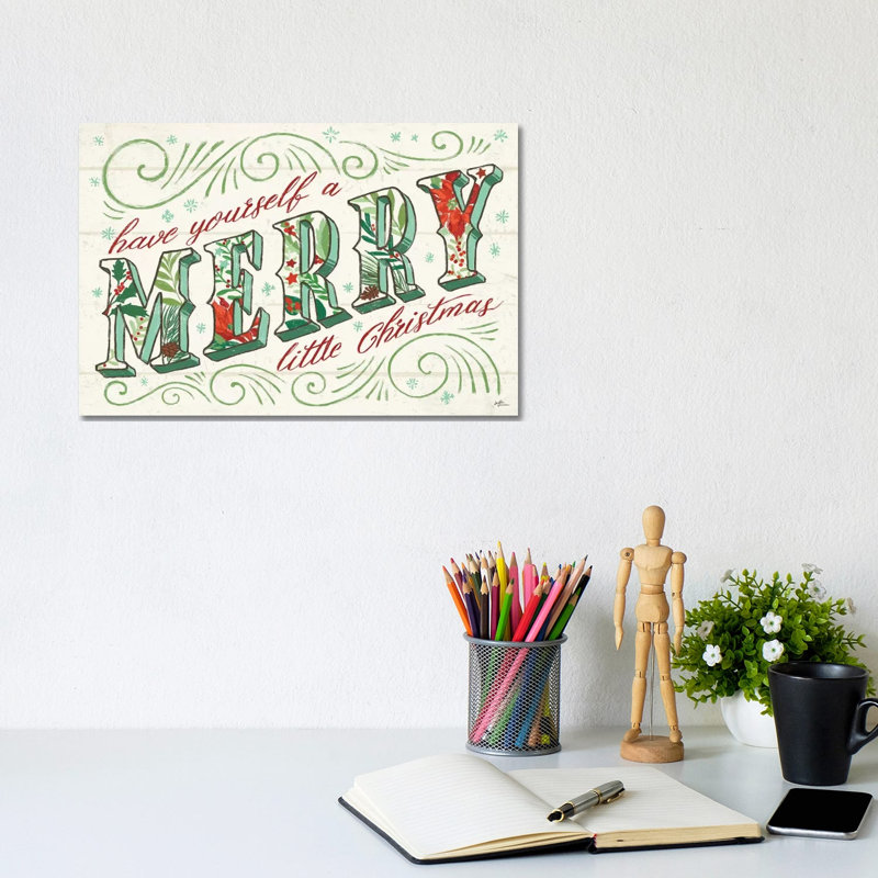 Holiday Joy I by James Wiens - 1 Piece Wrapped Canvas Wall Art, 20.32 cm H x 30.48 cm W