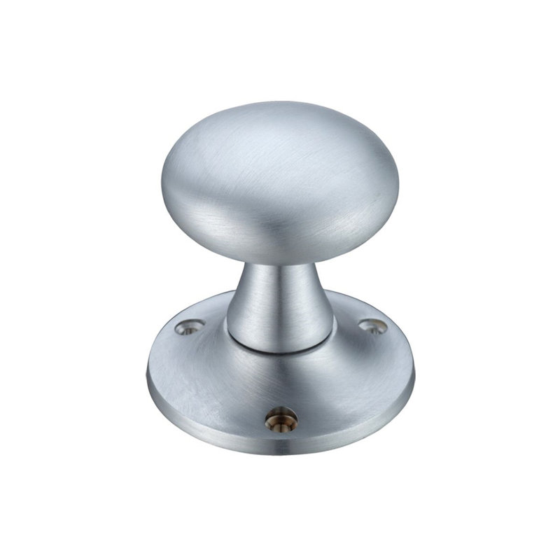 Passage Door Knob, Satin Chrome
