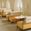 Banc rembourré en similicuir Luxury Cafe
