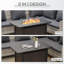 Rectangle Steel Propane Smokeless Fire Pit Table