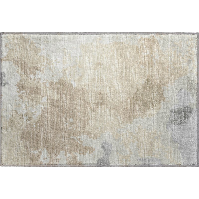 Premium Machine Washable Hintzen AMF67 Beige Rug