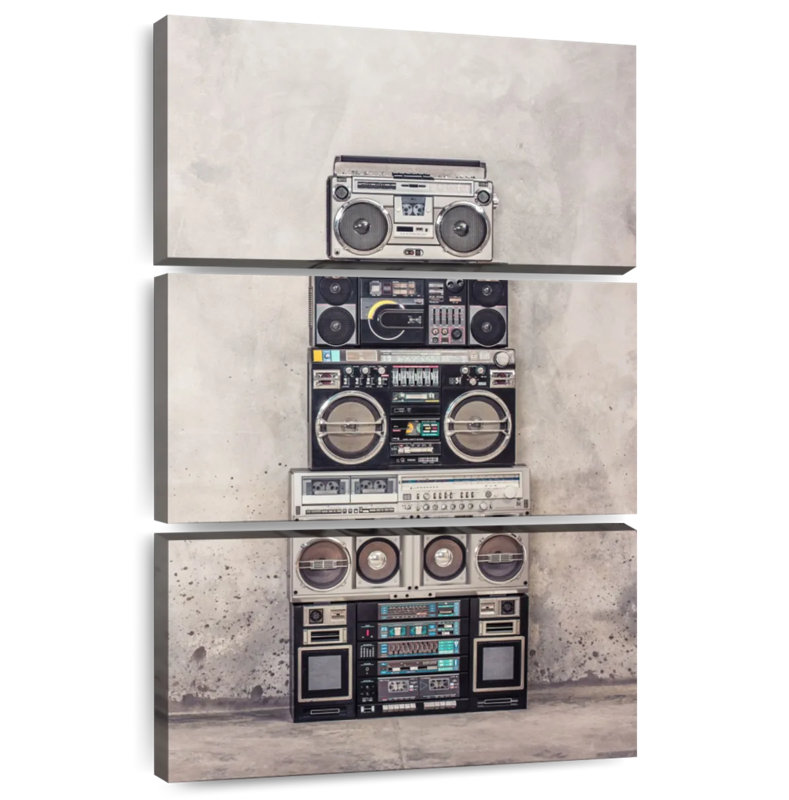 Abarca Boombox Stack, 74" H x 48" W