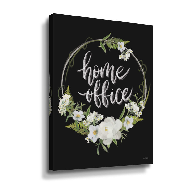 Home Office - Impression sur toile, Toile tendue, H 10 po x l 8 po x p 2 po