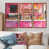 Toile avec cadre flottant brun