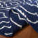 Rodgers Hand Woven Flat Weave Wool/Cotton Geometric Rug in Blue/Ivory