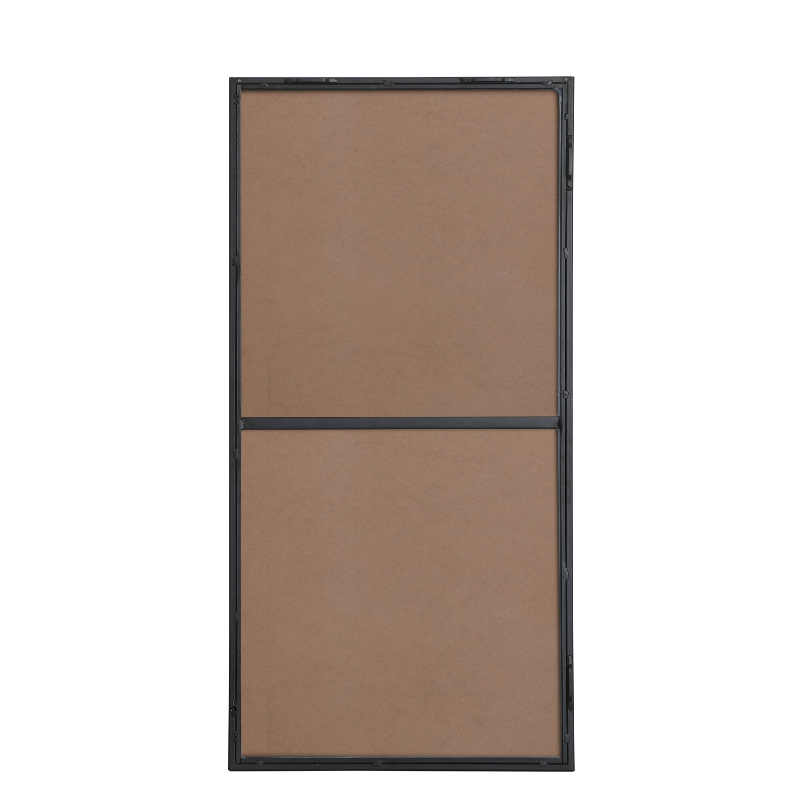 Sabine Metal Rectangle Wall Mirror, 36" x 18", Black