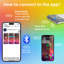 Veilleuse murale intelligente à DEL 10 po Lepotec 2Pack, ambiance romantique, application et télécommande