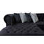 Canapé modulaire en velours noir Lorena-92113164
