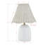 Prairie 18" Table Lamp with Rattan Shade, White