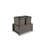 LEGRABOX Double 50 Qt. Orion Gray/Walnut Pullout Waste Container w/ BLUM Soft-Close for 18" Full-Height Frameless Base Cabinets-23617904-94679845-115789033