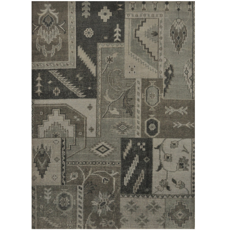 Tapis de surface en laine 5 pi 7 po x 7 pi 10 po one-of-kind main noué la Samar