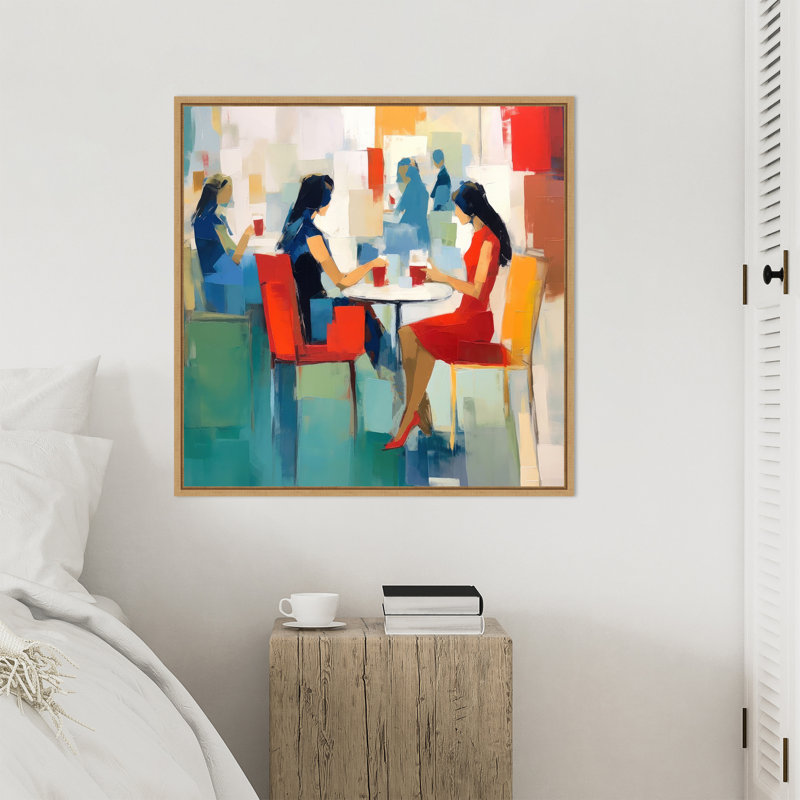 «Coffee Break for Two» par Irena Orlov, reproduction d'art sur toile encadrée, H 30 po x l 30 po