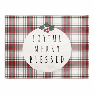 Aagje Polyester Plaid Rectangle Placemat