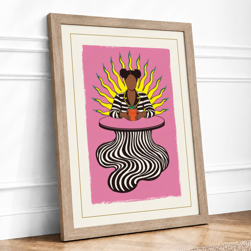 Crowned In Radiance Art Deco - Print, Oak, A4 - 29.7 x 21.0 cm