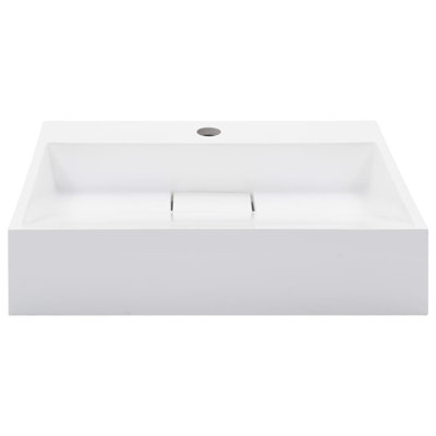 Belfry Bathroom Matanna White Ceramic Rectangular Sink
