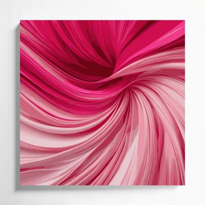 Gradient Abstract 31 Red Canvas Wall Art