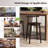 Costway Bar Chair Counter Height Stools Set Of 4 With Acacia Wood Frame Supporting Legs-468383503