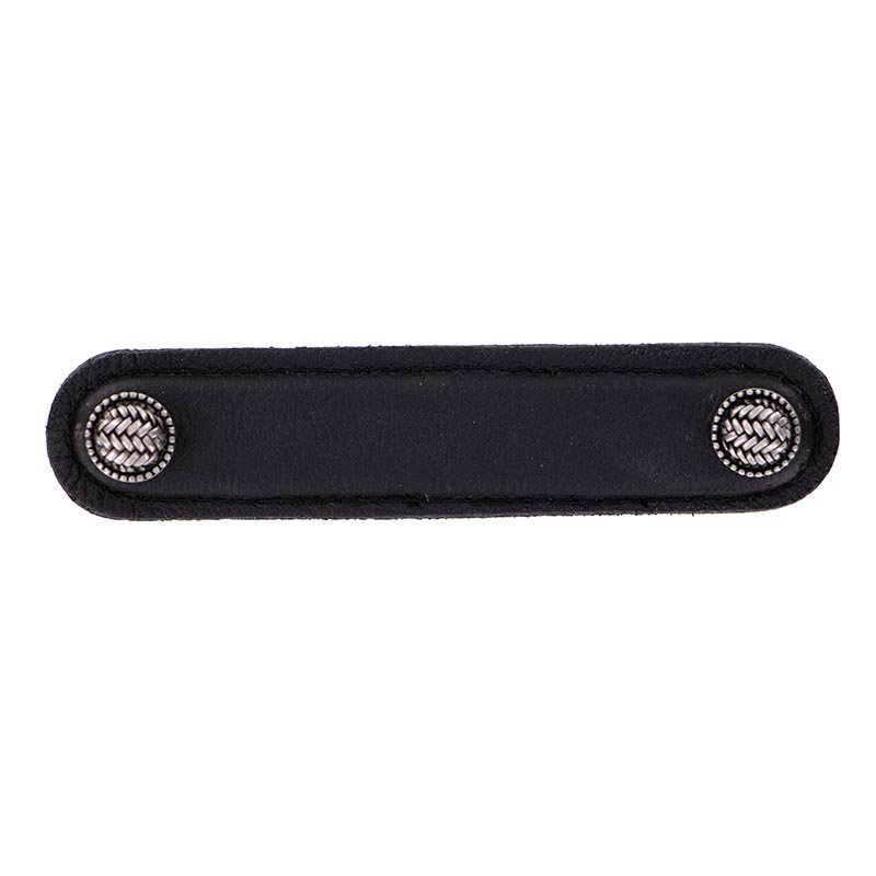 Cestino 3" Center to Center Appliance Pull, 4", Antique Nickel/Black