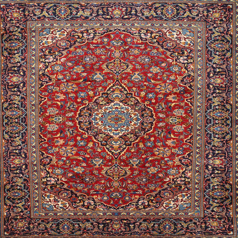 Aymane Oriental Indoor Rug, Round 7'