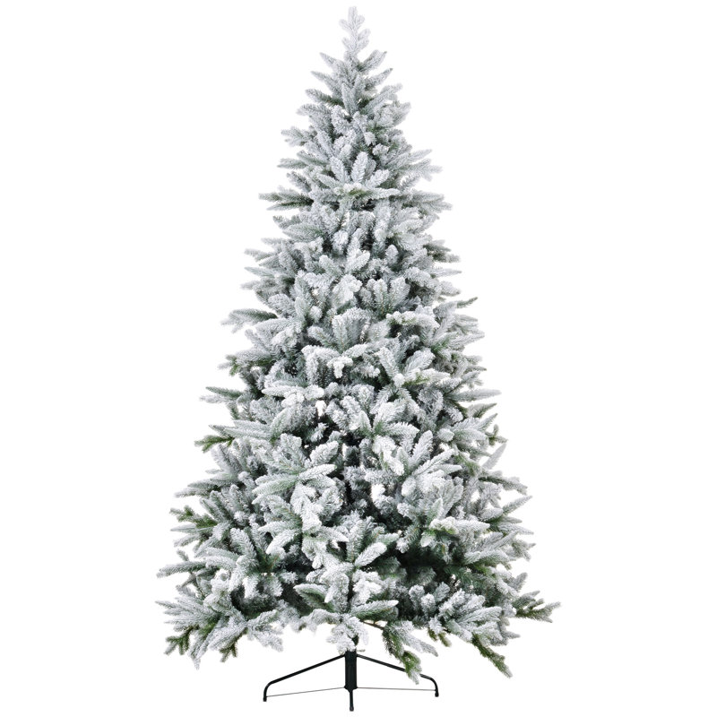 Arbre de Noël artificiel enneigé avec 994 pointes, support en métal pliable, assemblage facile, arbre de Noël articulé pour la maison, le bureau, les fêtes,
