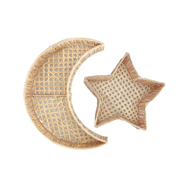 Ensemble de plateaux lune et étoiles