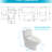 Dual Flush Ceramic Toilet With Long-Lasting Performance And Easy Maintenance Modern Coating