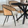 Bertwalda 4 - Person Dining Table Sets With 39.4'' Round Table & 4 Upholstered Boucle Armchairs