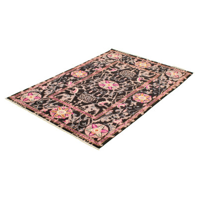 Tapis unique en laine noué à la main style moderne des années 2010 de 8 pi x 11 pi 2 po Osian