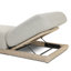 Evander Outdoor Chaise-Ramiro Ecru