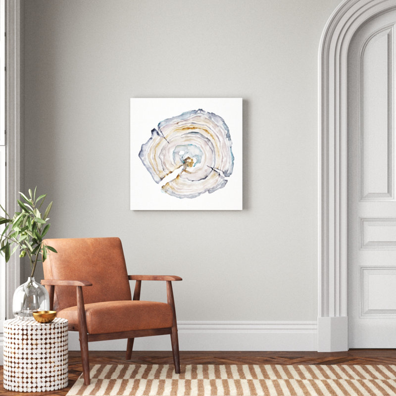 Tree Ring I by Ethan Harper - Wrapped Canvas Painting, 30cm H x 30cm W