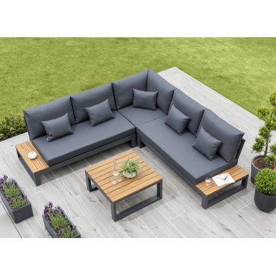 Soho Metal 5 - Person Seating Group with Cushions