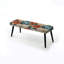 Banc noir rembourré Botanical-135456457