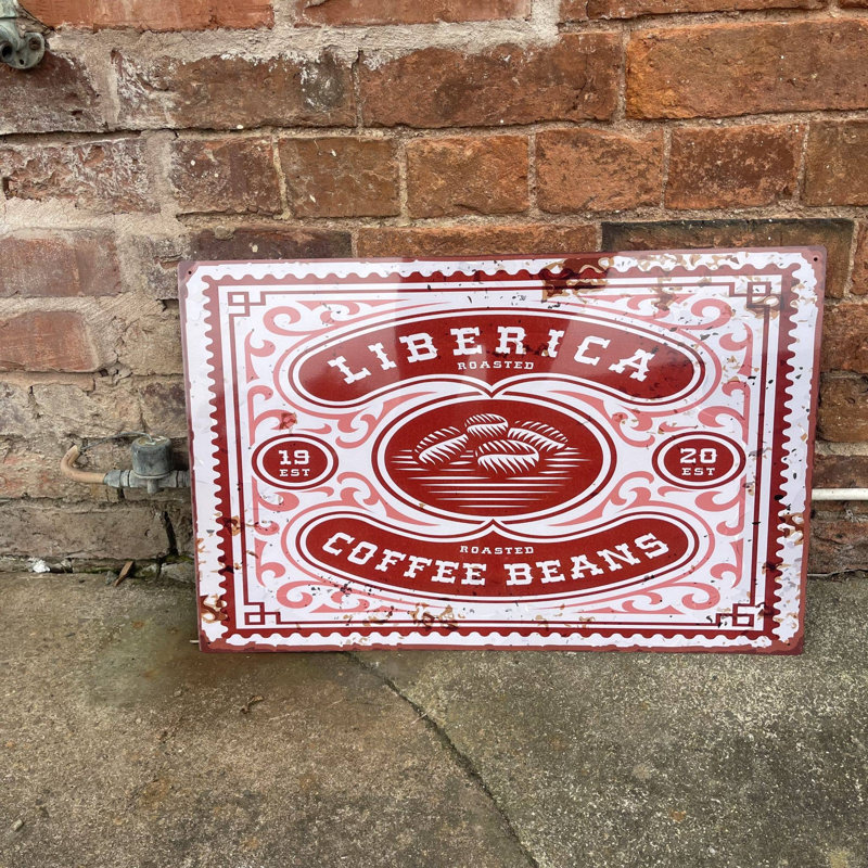 3431 Handmade Food & Beverage Wall Decor on Metal, 20cm H x 25cm W