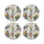 Sous-verres ronds en cuir Flora Fauna-119015153