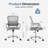 Ergonomic Mesh Task Chair with Fixed Arms-1307331323-1307331319