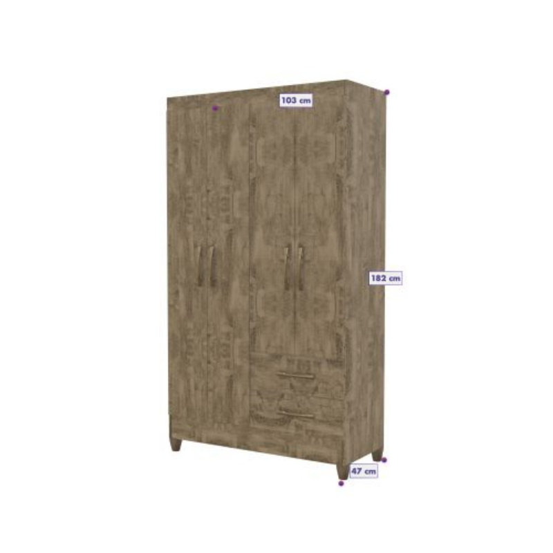 Armoire Chayson, Brun