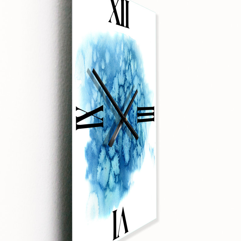 Horloge murale turquoise, Grand