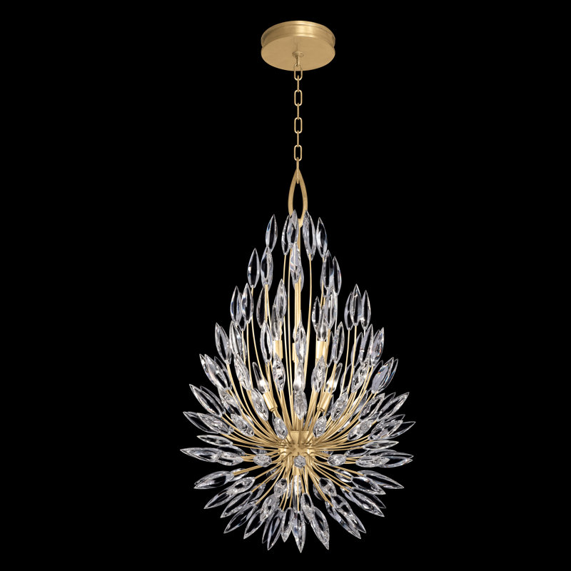 Lily Buds 7 - Light Chandelier, Gold