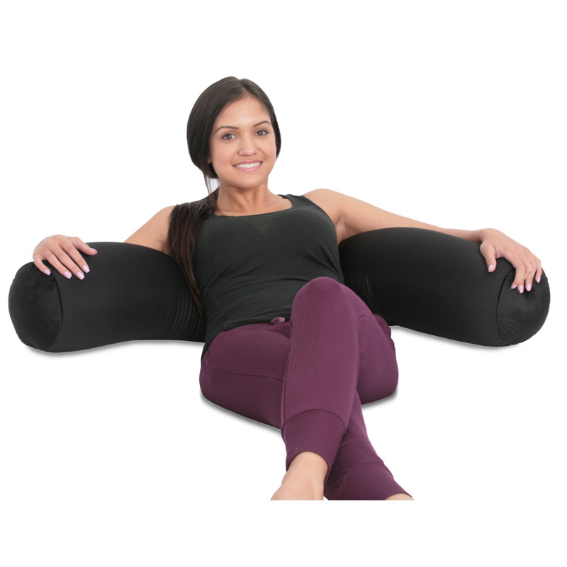 Mooshi Squishy Microbead Body Pillow Cover, Black