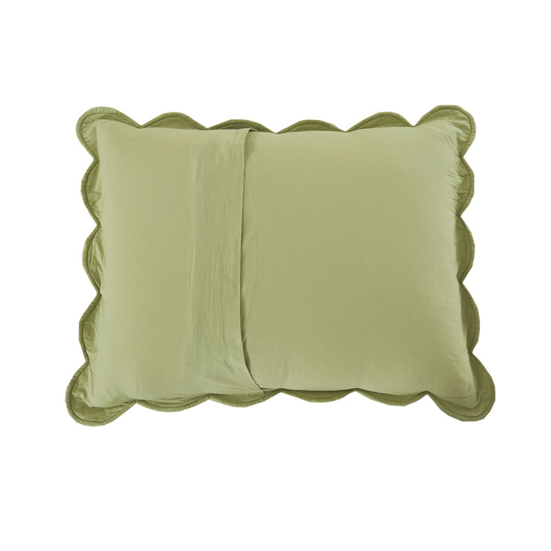 Christiana Cotton Quilt Set, Twin Quilt + 1 Sham, Green