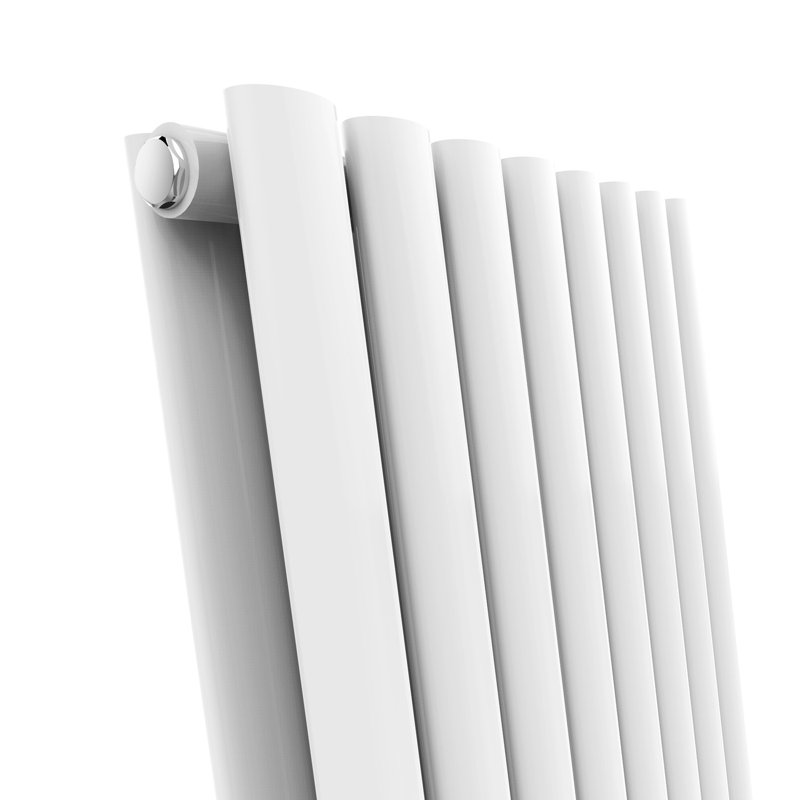 Sandvos Horizontal Oval Panel Radiators, White